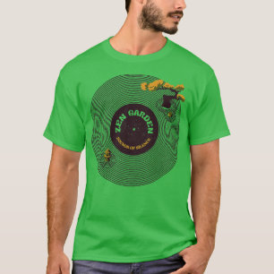 T-shirt Vinyl Japanese Zen Garden Notes musicales Sons de