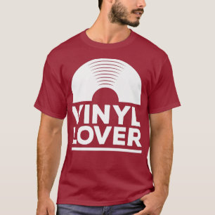T-shirt Vinyl Lover Tee Retro Old School Music DJ
