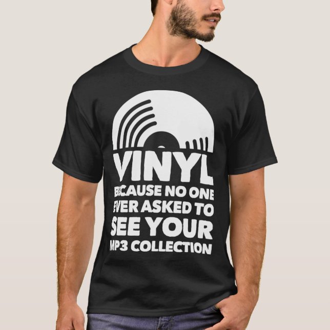 T-shirt Vinyl Lp disque vinyle (Devant)