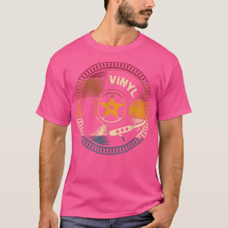 T-shirt Vinyl Music Records Chemise Vintage Retro Vinyl Re