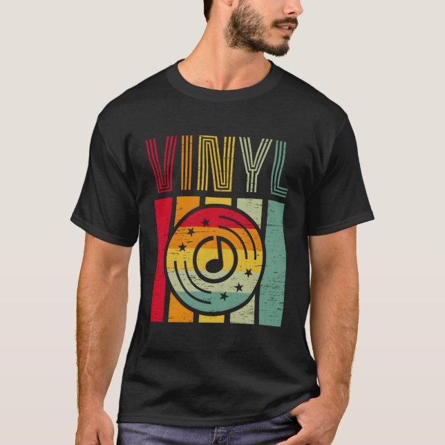T-shirt Vinyl Phonographe Dj (Devant)