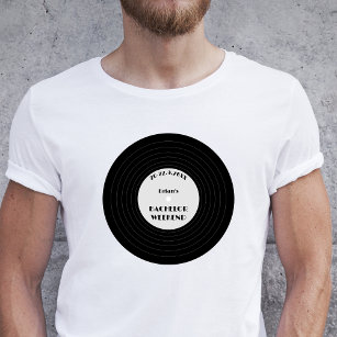 T-shirt Vinyl Record Musique Vintage Lover Bachelor Party