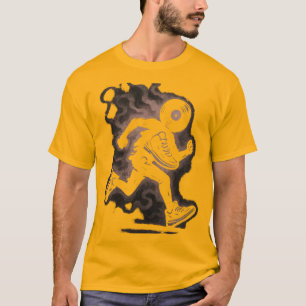 T-shirt Vinyl Runner Skeleton Smoke