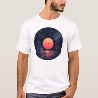 T-shirt Vinyle cosmique Astronaut Musique spatiale