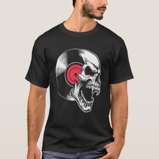 T-shirt Vinyle Métal Rock & Crâne, Rock Musique Vibes Vint