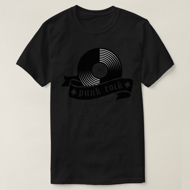 T-shirt vinyle punk rock (Design devant)
