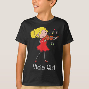 T-shirt Viola Girl - Violist Symphony Band Jazz Music Love