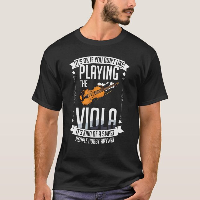T-shirt Viola Instrument Music Notes Lecteur Leçon Début (Devant)