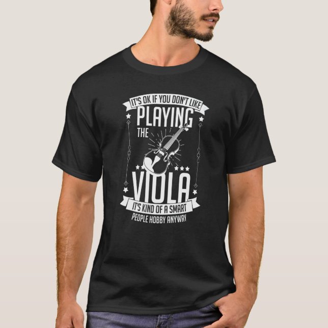 T-shirt Viola Instrument Music Notes Player Lesson Beginne (Devant)