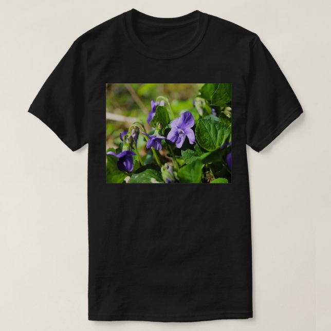 T-shirt Viola sororia le violet du bois (Design devant)