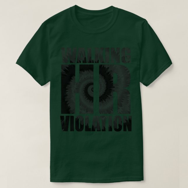 T-shirt Violation à pied de sa r 1 (Design devant)