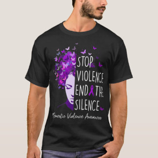 T-shirt Violence conjugale Sensibilisation Arrêtez la viol