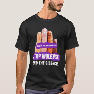 T-shirt Violence domestique : cesser la violence mettre fi