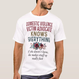 T-shirt Violence domestique L'avocat des victimes connaît 