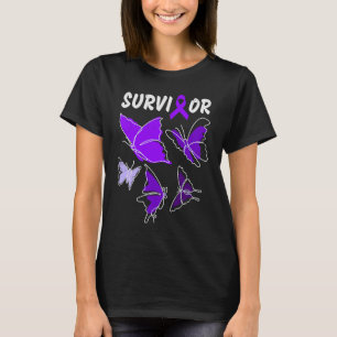 T-shirt Violence domestique Sensibilisation papillons pour