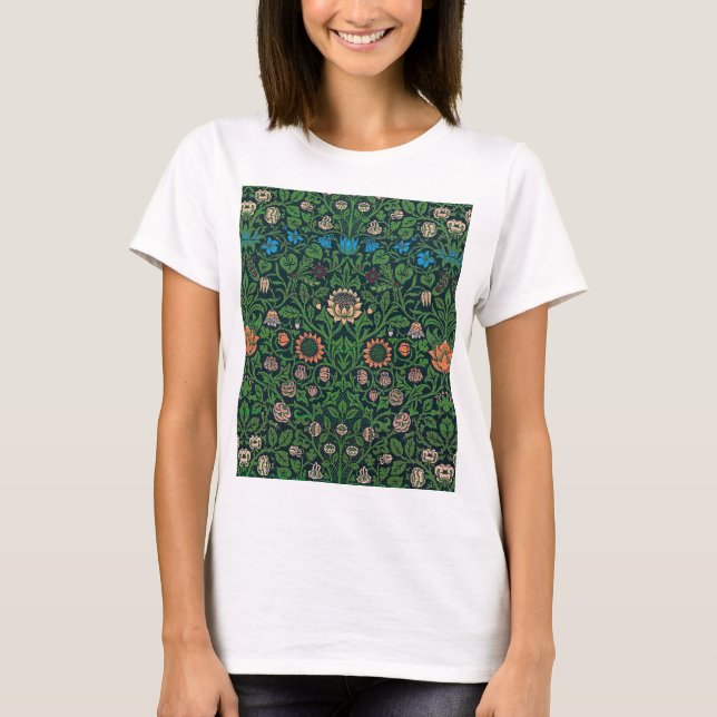 T-shirt Violet and Columbine, William Morris (Devant)