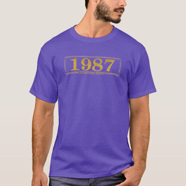T-shirt violet édition collector 1987 (Devant)