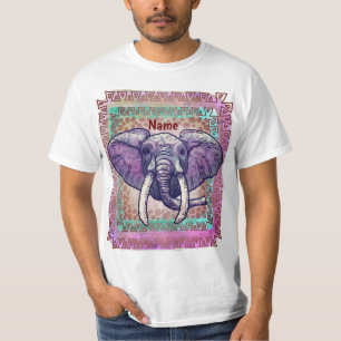 T-shirt Violet Elephant