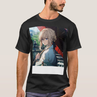 T-shirt violet evergarden kimono