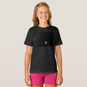 T-shirt Violet Fleur gcna
