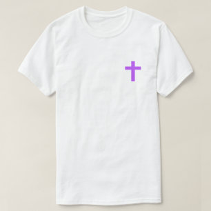 T-shirt violet Je crois en Jésus