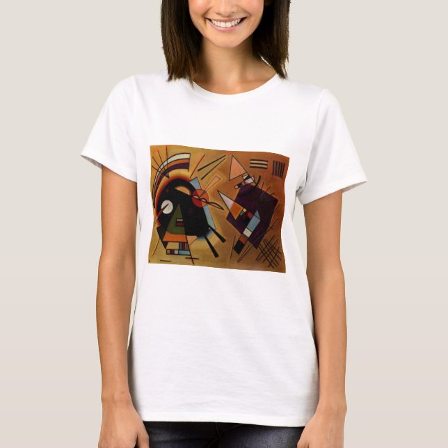 T-shirt Violet noir Kandinsky (Devant)