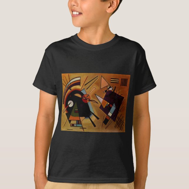 T-shirt Violet noir Kandinsky (Devant)