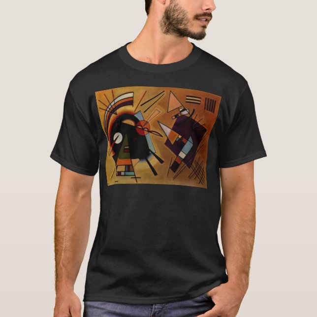 T-shirt Violet noir Kandinsky (Devant)