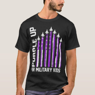 T-shirt Violet pour les tout-petits enfants militaires fem
