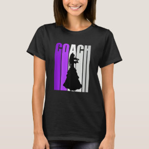 T-shirt Violet rétro Art Violon Entraîneur Coaching Musiqu