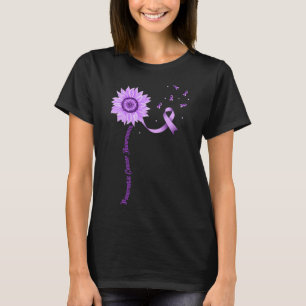 T-shirt Violet Ruban Pancréatique Cancer Sensibilisation