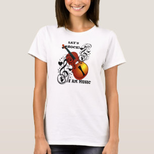 T-shirt Violin, Lover at Heart_