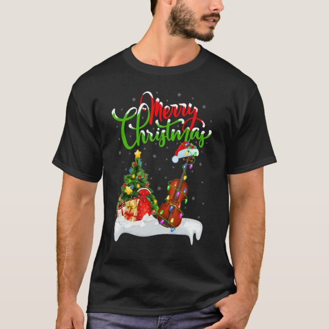 T-shirt Violin Music   Xmas Decorations Santa Violin Chris (Devant)