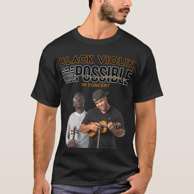 T-SHIRT VIOLIN NOIR - VISITE IMPOSSIBLE 2020 (Devant)