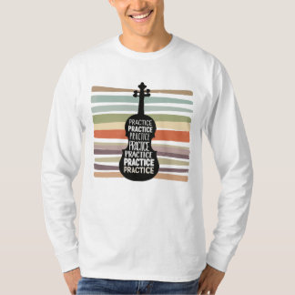 T-shirt violin retro