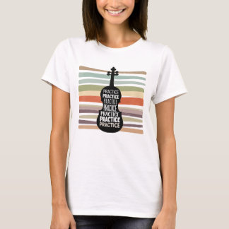 T-shirt violin retro