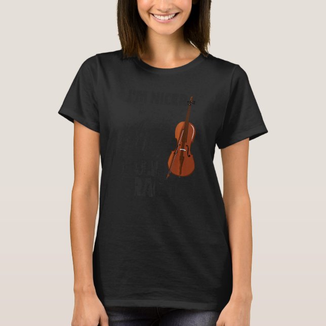 T-shirt Violin Violinist I'm Nicer After Violin Practice (Devant)