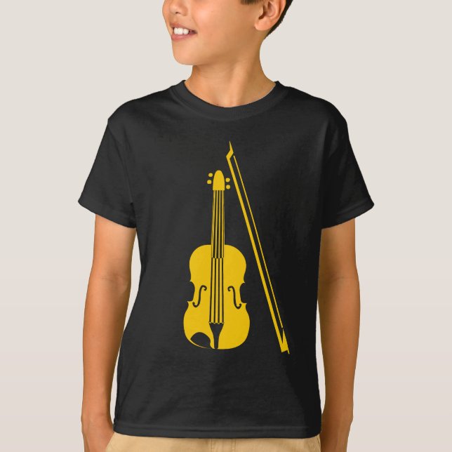 T-shirt Violon - Ambre (Devant)