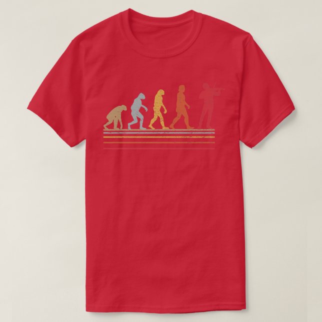 T-shirt Violon Bow Evolution Musique Enseignant Musique Vi (Design devant)