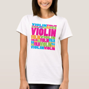 T-shirt Violon coloré