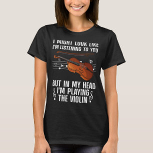 T-shirt Violon cool Pour Hommes Joueuse Violoniste Viola C