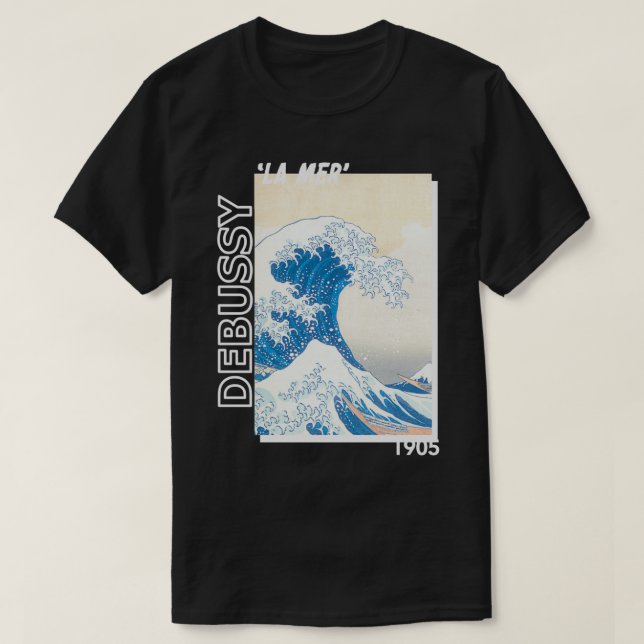 T-shirt violon de twoset debussy la mer 1905 (Design devant)
