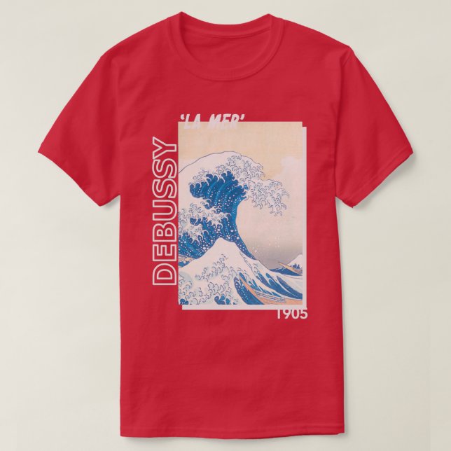 T-shirt violon de twoset debussy la mer 1905  (Design devant)
