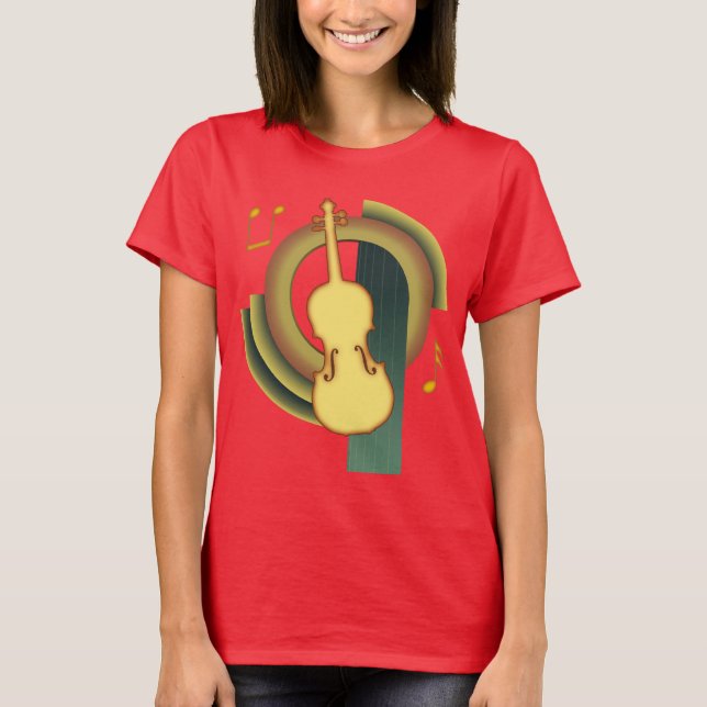 T-shirt Violon Déco (Devant)