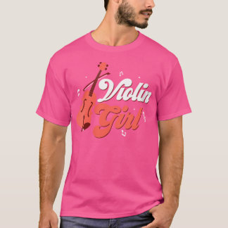 T-shirt Violon Fille Comme Une Fille Normale Juste Glacièr