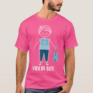 T-shirt Violon Garçon - Musicien Joueur de Fiddle Orchestr