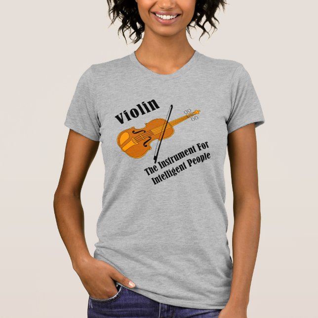 T-shirt Violon intelligent (Devant)