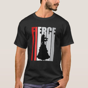 T-shirt Violon Joueuse femmes Instrument de musique rouge