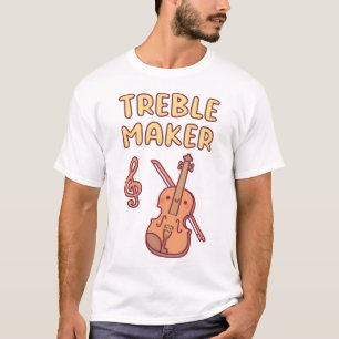 T-shirt Violon mignon, Arbre Maker Music Pun