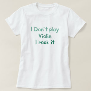 T-shirt violon Rock - Dames